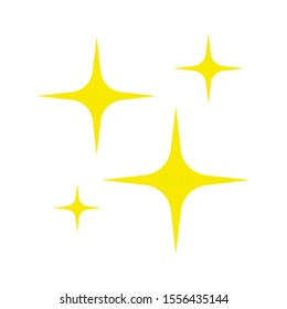 Shine icon isolated on white background. Vector illustration. Eps 10.
