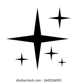 shine icon isolated on white background. vector illustration