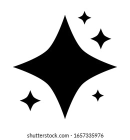 shine icon isolated on white background. vector illustration 