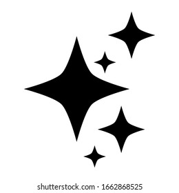 shine icon isolated on white background. vector illustration