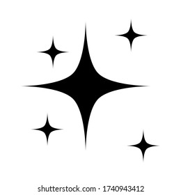 shine icon isolated on white background. vector illustration