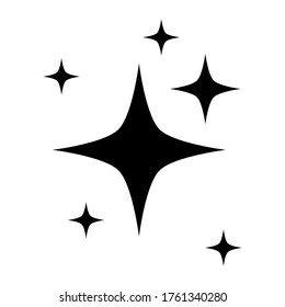 icono de brillo aislado en el fondo blanco. ilustración vectorial