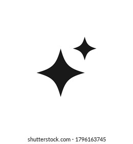 Shine Symbol einzeln auf weißem Hintergrund. Vektorgrafik