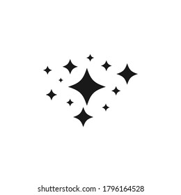 Shine icon isolated on white background. Vector illustration