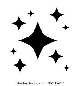 shine icon isolated on white background. vector illustration