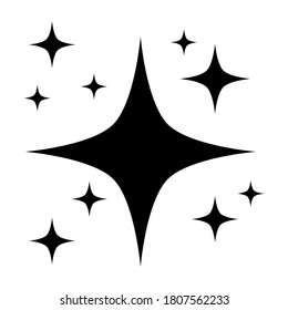 icono de brillo aislado en el fondo blanco. ilustración vectorial