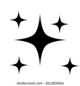 shine icon isolated on white background. vector illustration
