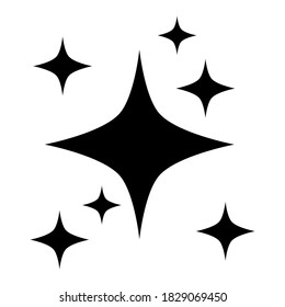 shine icon isolated on white background. vector illustration