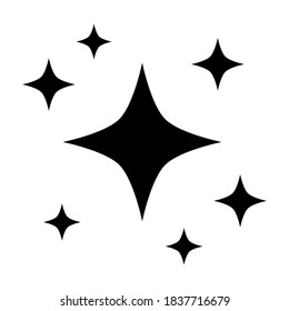 shine icon isolated on white background. vector illustration