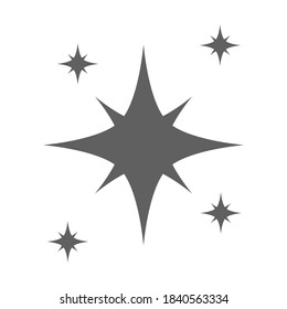 shine icon isolated on white background. vector illustration