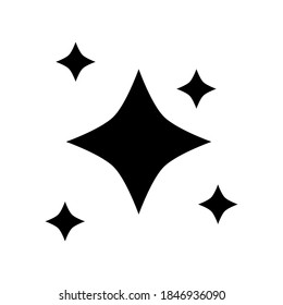 icono de brillo aislado en el fondo blanco. ilustración vectorial
