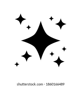 shine icon isolated on white background. vector illustration