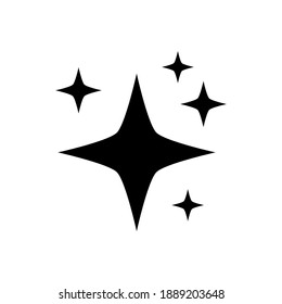 icono de brillo aislado en el fondo blanco. ilustración vectorial