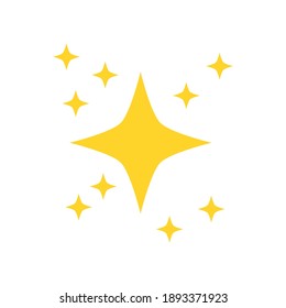 shine icon isolated on white background