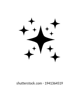 shine icon isolated on white background. vector illustration