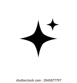 shine icon isolated on white background. vector illustration