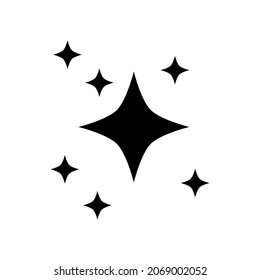 icono de brillo aislado en el fondo blanco. ilustración vectorial