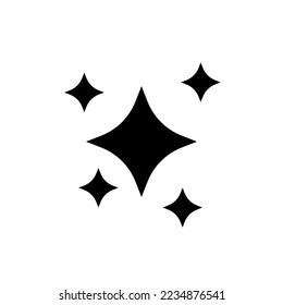 shine icon isolated on white background