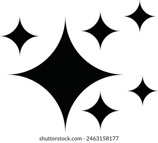shine icon isolated on white background. vector illustration