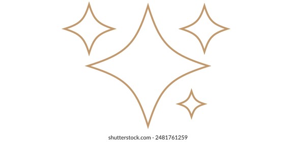  Icono de brillo aislado sobre fondo blanco. Ilustración vectorial.