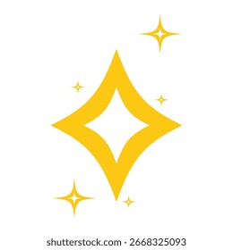 shine icon isolated on white background. vector illustration