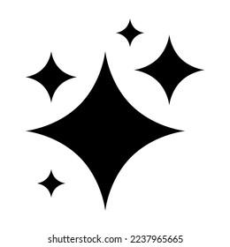 Shine icon. Magic or Bright stars symbol vector illustration