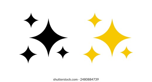 Shine Icon. für mobiles Konzept und Webdesign. Vektorillustration