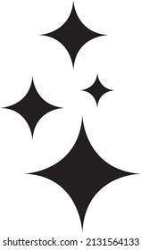 Shine icon symbol vector. on white background.eps

