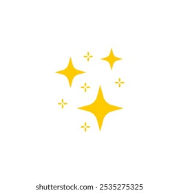 Shine icon symbol vector. on white background