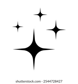 Glanzsymbol. Sternensymbol blinkt. Sternsymbol säubern.