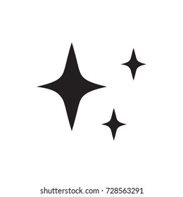 shine icon vector isolated on white background
