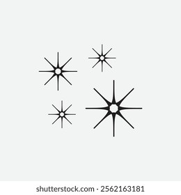 Shine icon vector logo design template