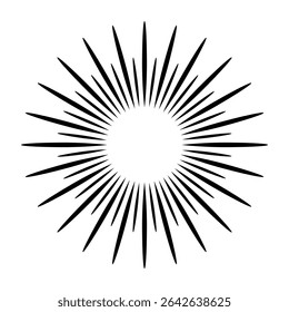 Brilhar o vetor de ícones. Sinal de ilustração de radiação. símbolo effulgence. ícone de web brilhante. logotipo do sparkle.