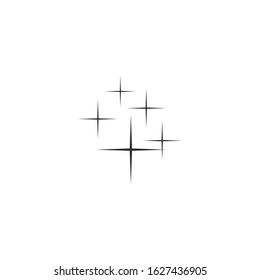 Shine Icon vector sign isolated for graphic and web design. Shine symbol template color editable on white background.