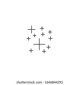shine Icon vector sign isolated for graphic and web design. shine symbol template color editable on white background.
