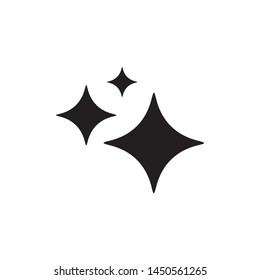 Shine icon vector symbol on white background