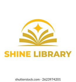 shine library isolated on white background