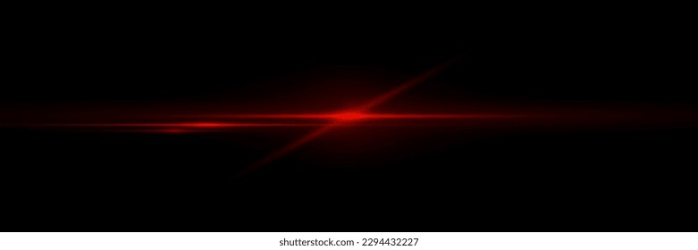 Shine of light. Bright light effect with rays and glare. On a black background.
