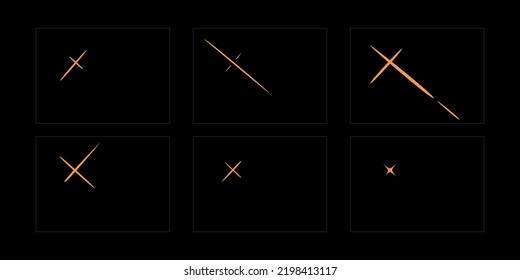 Animación de FX brillante. Sprite VFX brillante para videojuegos, dibujos animados, animación y diseño de movimiento. Luz mágica clásica en 2D.