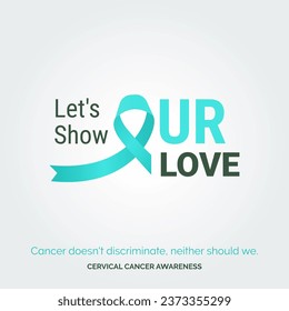 Shine Light on Cervical Wellness Vector Background Awareness Posters