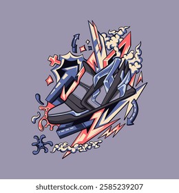 Shine Lightning Shoes for merchandise, apparel, or other