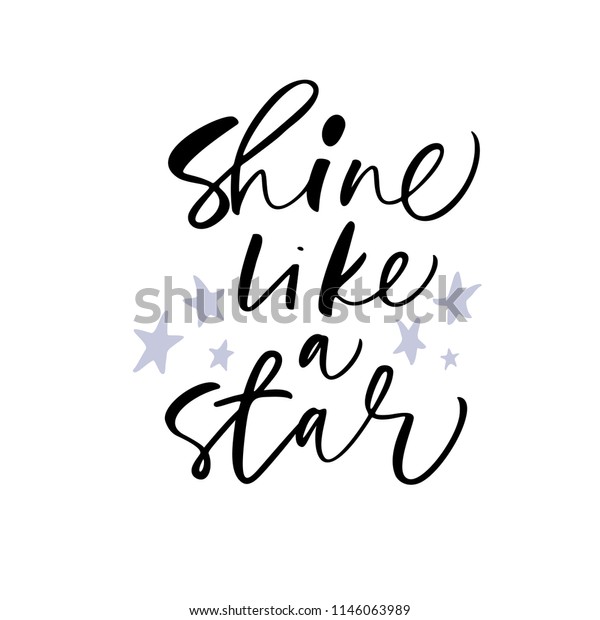 Image Vectorielle De Stock De Brille Comme Une Phrase D Etoile Citation Motivante