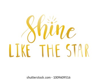 Shine Like Star Vector Unique Hand Stock Vector (Royalty Free ...