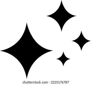 Shine line icon, Clean star icon. Vector illustration.eps
