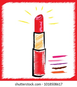 shine of lipstick