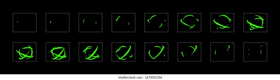 Shine liquid animation effect. shiny effect sprite sheet. frame by frame classic animation sprite sheet for game, cartoon, video, animation or motion