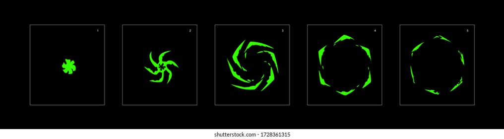 Shine liquid effect. Liquid explosion animation effect. Animation Sprite sheet for games, cartoon or animation. vector style animation effect 1437.