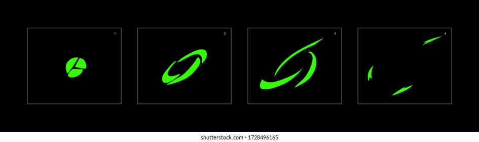 Shine liquid effect. Liquid explosion animation effect. Animation Sprite sheet for games, cartoon or animation. vector style animation effect 1479.