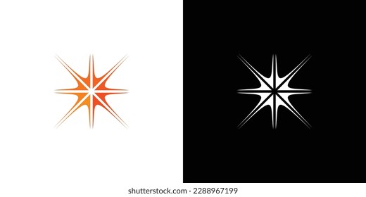 Shine logo icon design modern and professional