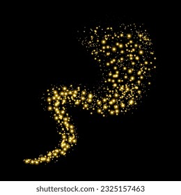 Shine magic gold glitter abstract for New year